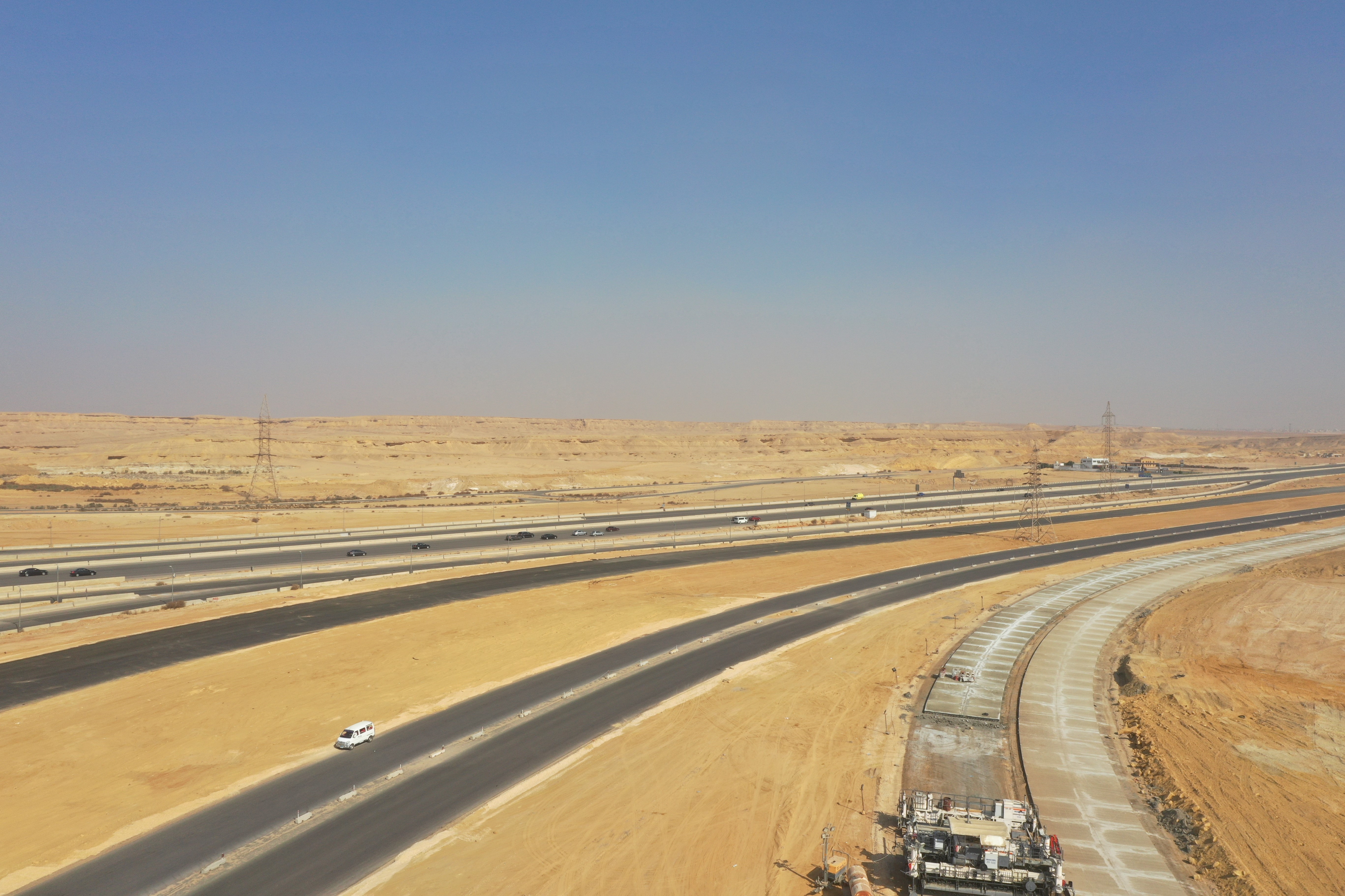 تطوير طريق جنوب السخنه
